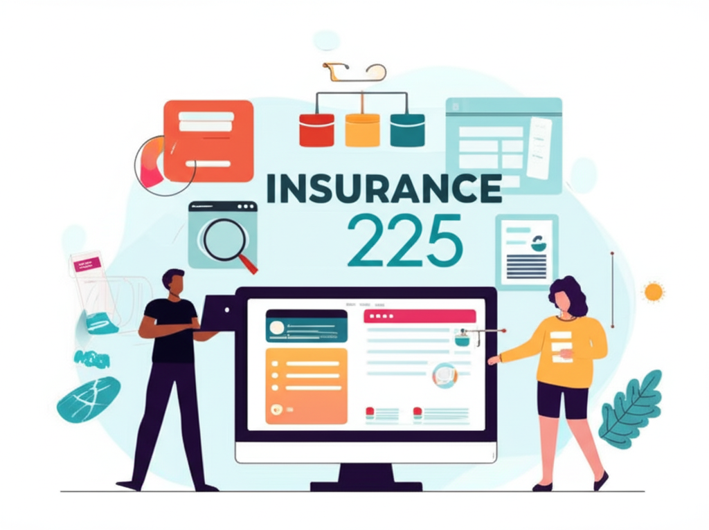 Freelancers reviewing insurance options on a computer screen in 2025
